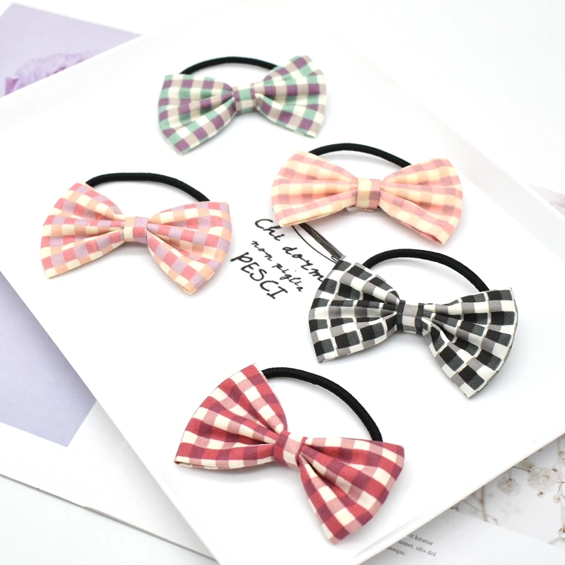 

lattice scrunchies Elastic Hair Band Bow Hair Ropes Girls Hair Ties Women Hair Accessories Women Head Band hair rubber bands