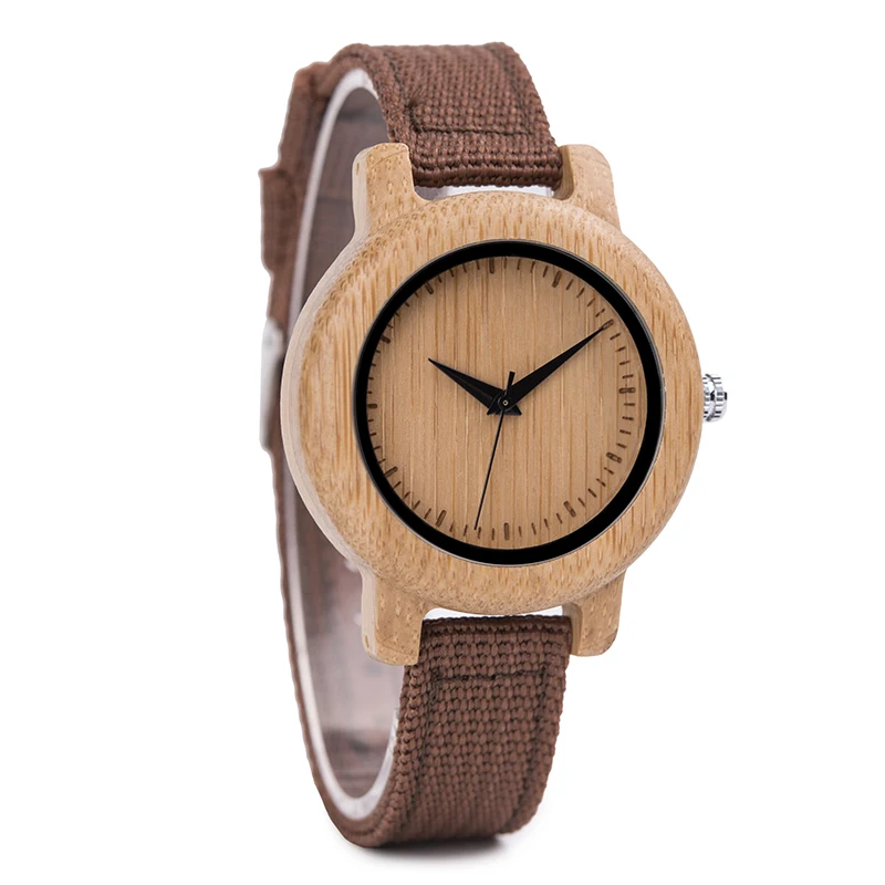 Додо олень древесины бамбука кварцевые наручные часы для Lover нейлон ремешок пару деревянный на заказ наручные часы для мужчин и женщин в