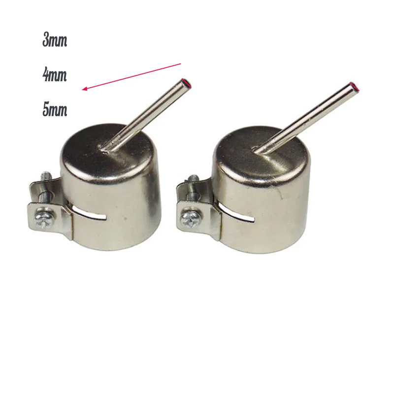 

Universal Meatal Heat Gun Resisting Nozzles Hot Air Guns Silver Fit For Hakko 850 and 852D Series, 906, 968, 850, 6028