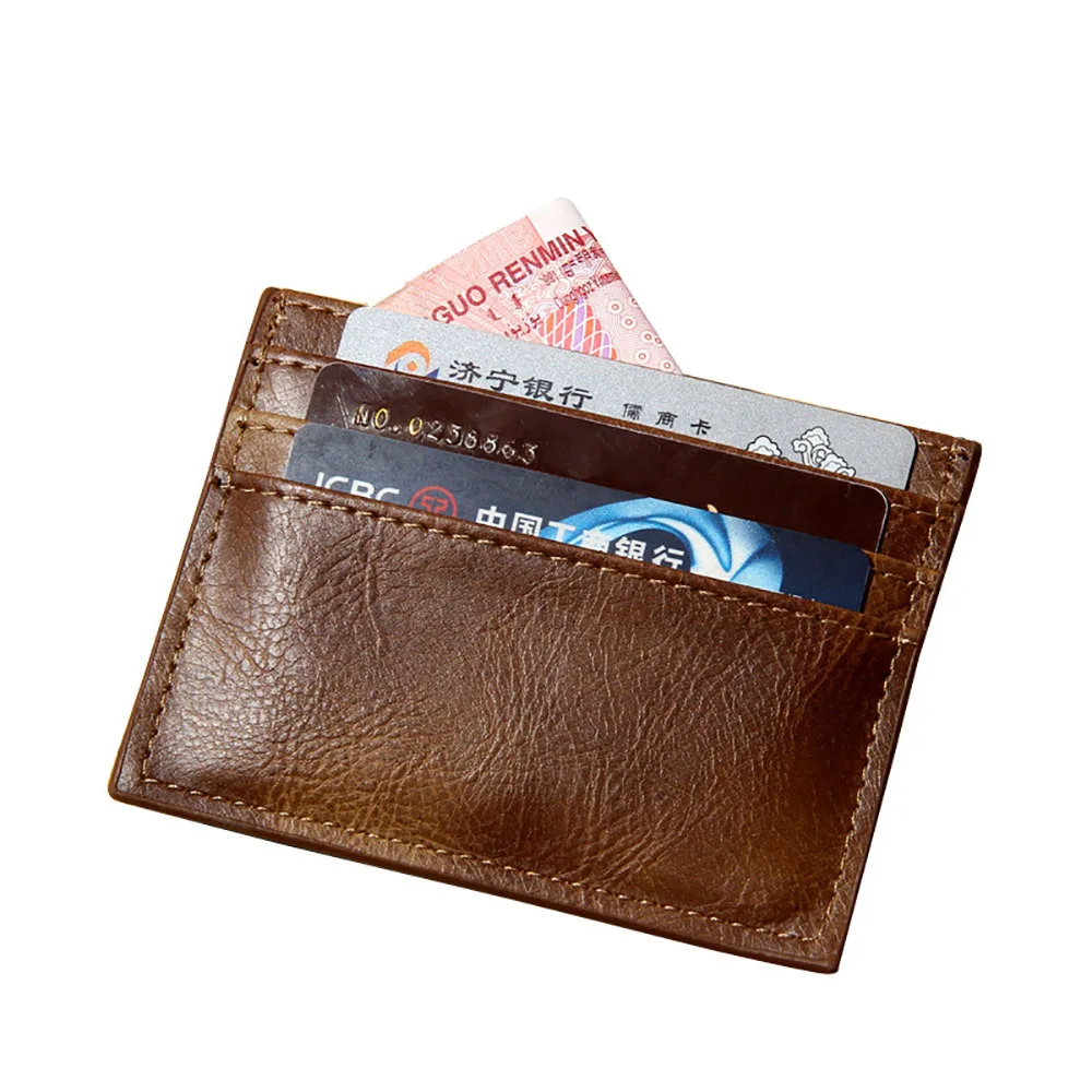 

Fashion Women Bank Card Package Coin Bag ID Card Holder Business Card Wallet 2019 Unisex Wallet Organizer Thin Case Pocket New