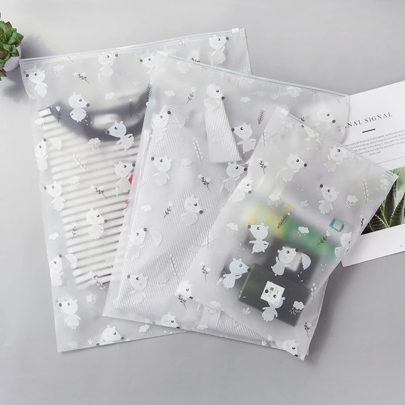 الكرتون الحيوان السفر سستة الرباط حمل التجميل تخزين مقسم حقيبة حقيبة للملابس الداخلية لعبة الأحذية خزانة ملابس حقيبة