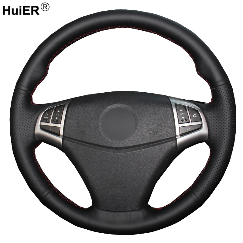 

Hand Sewing Car Steering Wheel Cover For Ssangyong Korando 2011 2012 2013 2014 2015 Braid on the Steering-wheel Auto Car Styling