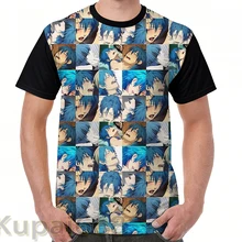 Забавная футболка с графическим принтом, мужские топы, футболки Aoba Dramatical Murder, женская футболка с коротким рукавом, повседневные футболки