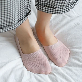 

Girls Summer Socks Slipper Breathable Women Short Sock Elastic Comfy Female Non-Slip Invisible Ankle Low Cut Boot Socks