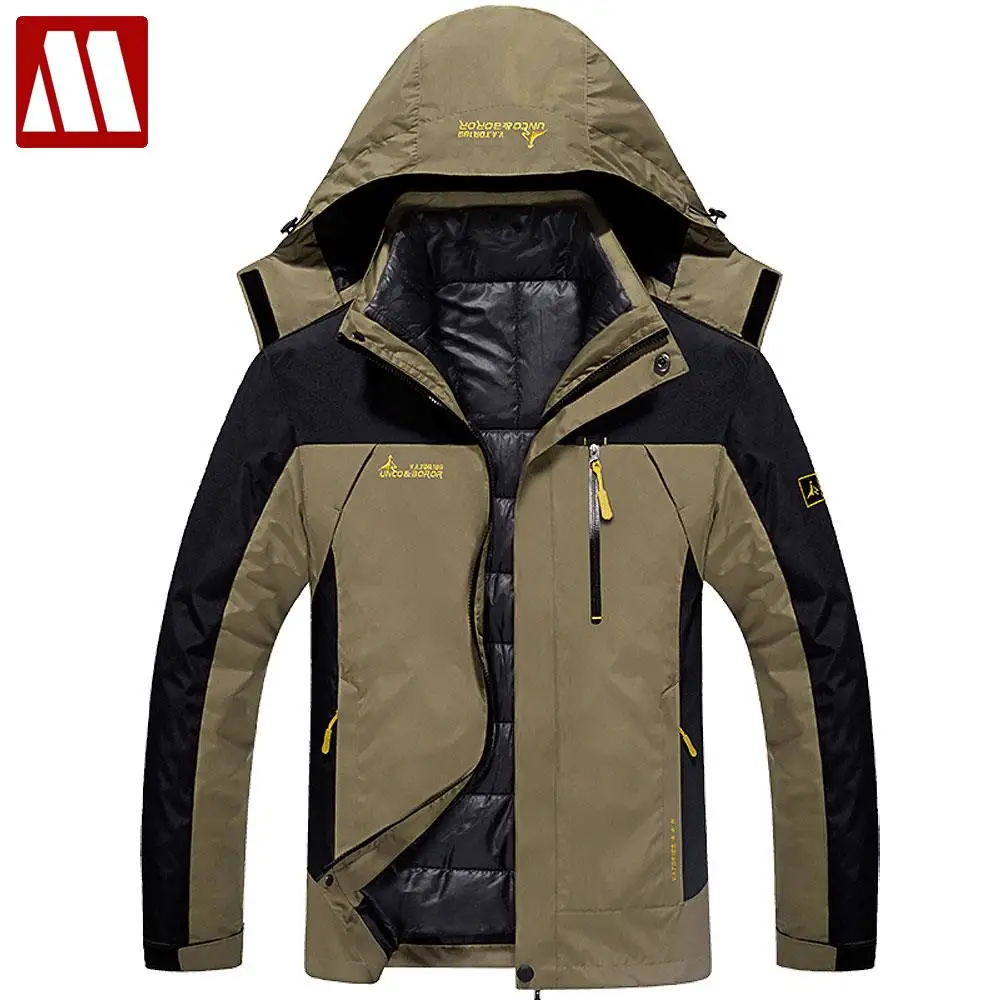 Men Fashion Warm 20 Degrees Winter Removable Hooded Jacket Men Thicken