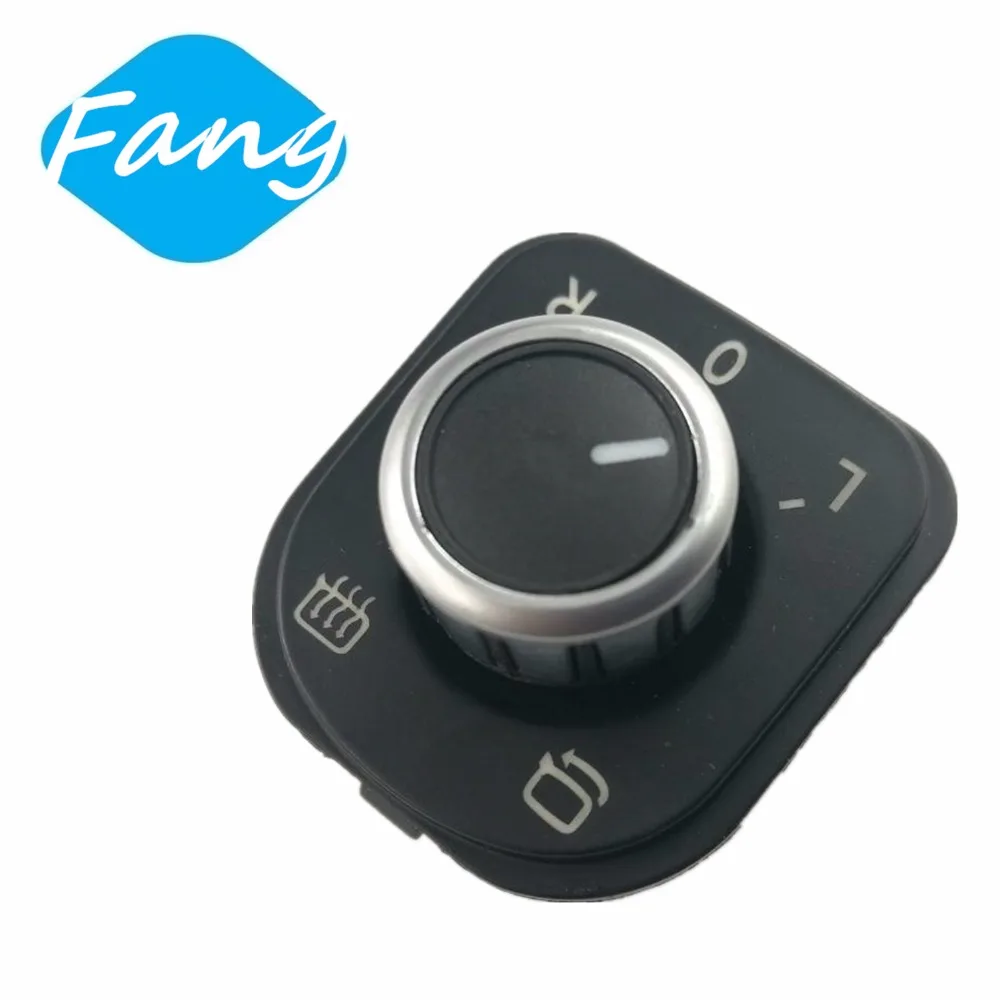 Black Chrome Mirror Adjust Knob Switch For VW Jetta Golf GTI MK5 MK6 5ND959565A 5ND 959 565A