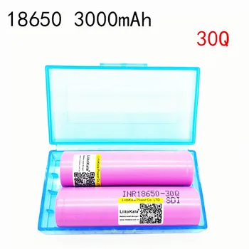 

2PCS 100% LiitoKala lii-30Q brand for 18650 3000mAh lithium battery inr18650 powered rechargeable battery