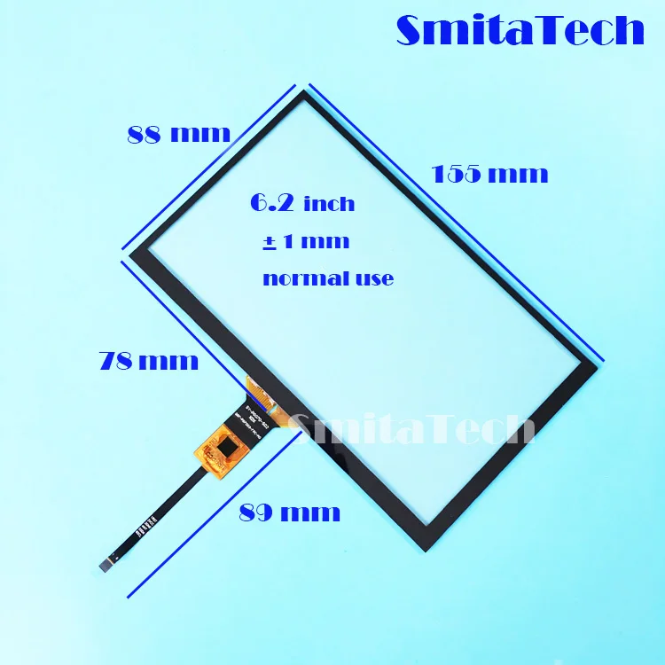 6 2 дюймовый емкостный сенсорный экран Φ XDX SY-PG070-S02 6pin 155*88 мм 155 * 88 для
