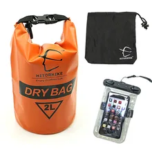 2L для использования вне помещений ПВХ IPX6 Водонепроницаемый сухой мешок с чехол для телефона прочный легкий нетонущий браслет Кемпинг Пеший Туризм рюкзак сумки для плавания