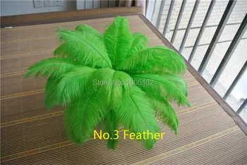 

Wholesale -100 pcs 12-14inch(30-35cm) lime green Ostrich Feather Wedding centerpiece Decoration table party decor