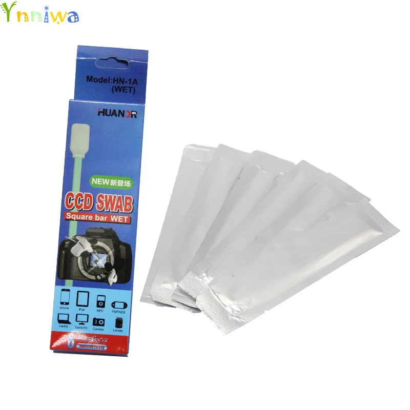 

New 6PCS/Pack Wet Sensor Cleaner CMOS CCD SWAB for D-SLR,Filters, Optics lens,LCD FOR Camera Cleaning PAD CCD/CMOS SWAB