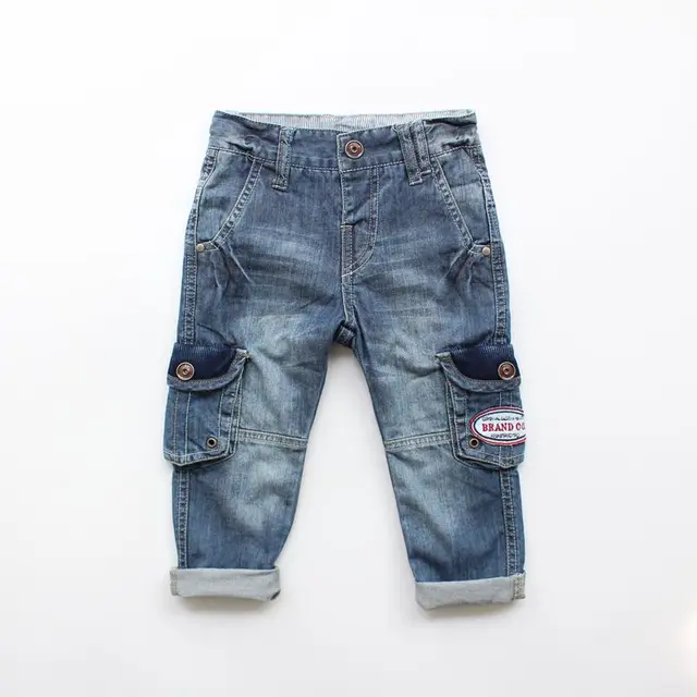 SHUZHI Fashion Baby Boys Girls jeans Good Qualtiy Kids 