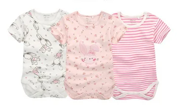 

DHL 10set 3pcs/ setshort-sleeved cotton jumpsuit suit carters for 3M-24M