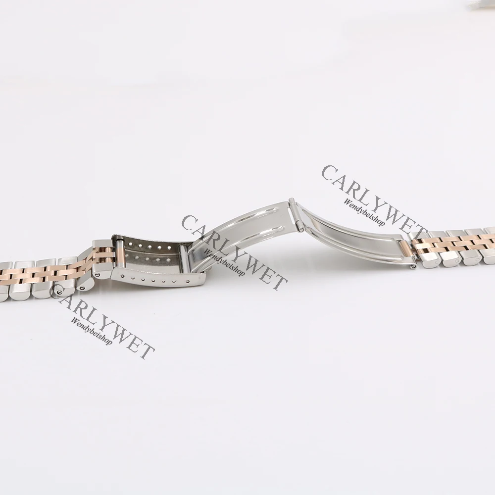 CARLYWET 19 20 22 мм двухцветный серебряный полый изогнутый конец Твердые винтовые