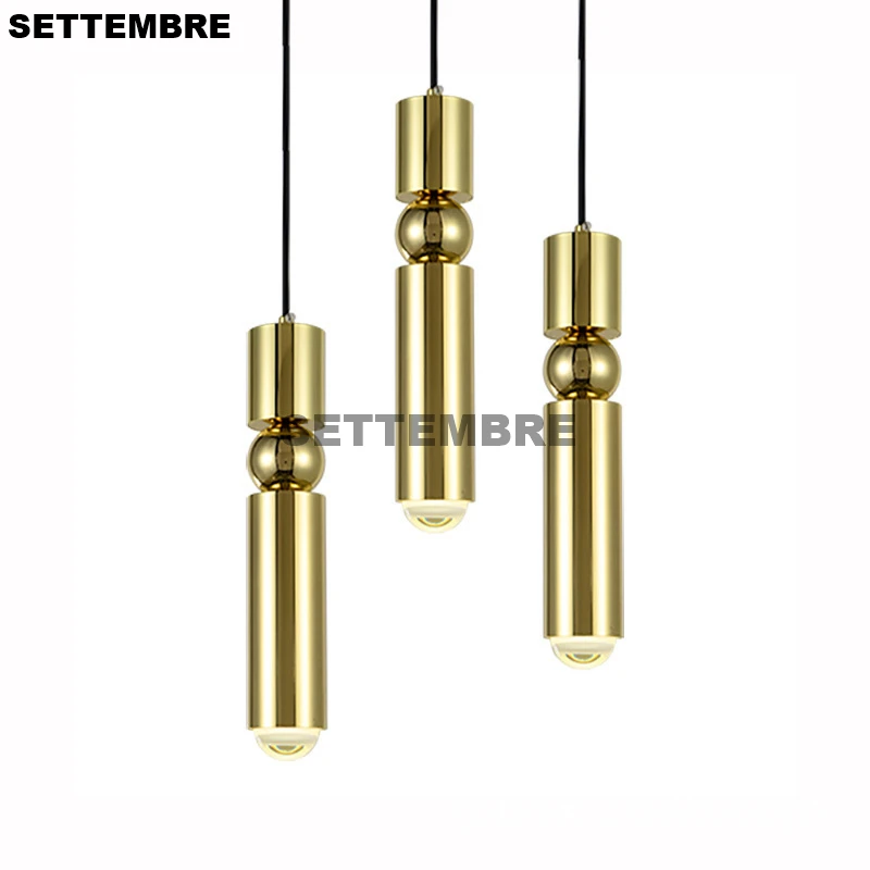 

SETTEMBRE Modern Pendant Light Living Room Dining Bar Simple Creative LED Hanging Lamp Gold/Black