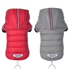Vêtements d'hiver pour petits chiens, pour Chihuahua, veste et manteau pour animaux de compagnie, imperméable, pour petits et moyens chiens, rouge