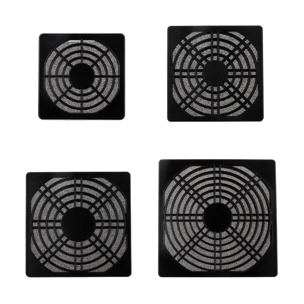 1xPC Computer 6cm Axial Fan Dust IP40 Filter Guard Protector Case Clip Sponge 