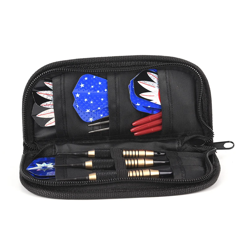 

Darts Accessories Carry Case Wallet Pockets Holder Storing Bag Black Durable
