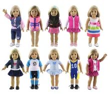 Fashion Difference Style 10 Set Doll Clothes for 18 Inch American Girl Handsome Casual Wear