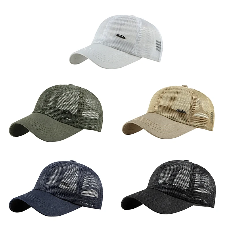 

Women Man Ultra-slim Running Cap Quick Dry Mesh fabric Summer Cap Running Breathable Hats