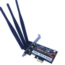 Ultimate-N 6300 450M PCI-E 1X 8X 16X ПК компьютер 2,4/5 ГГц двухдиапазонный беспроводной настольный ПК wifi WLAN карта Intel 6300AGN