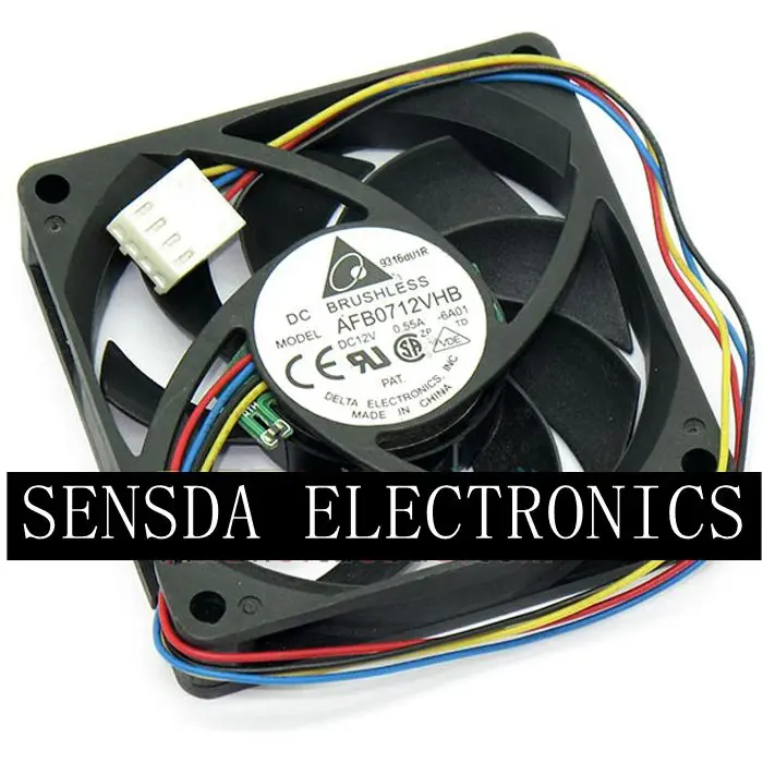New 12V Computer Cooling Fan 70mm x70mm DC Brushless 9 Blades