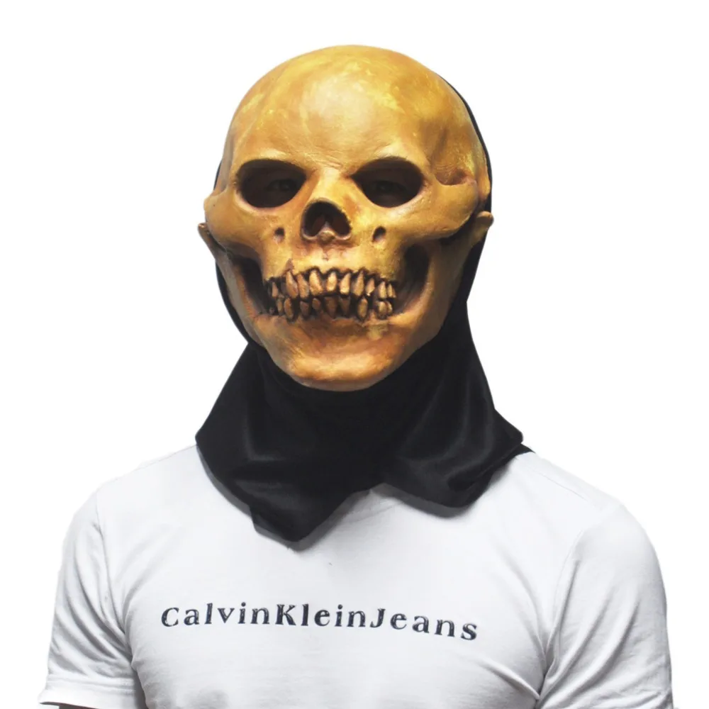 2016 Halloween Masquerade Adult Masks Scary Creepy Skull Latex Party Prop Novelty Silicone Rubber Theater Mask