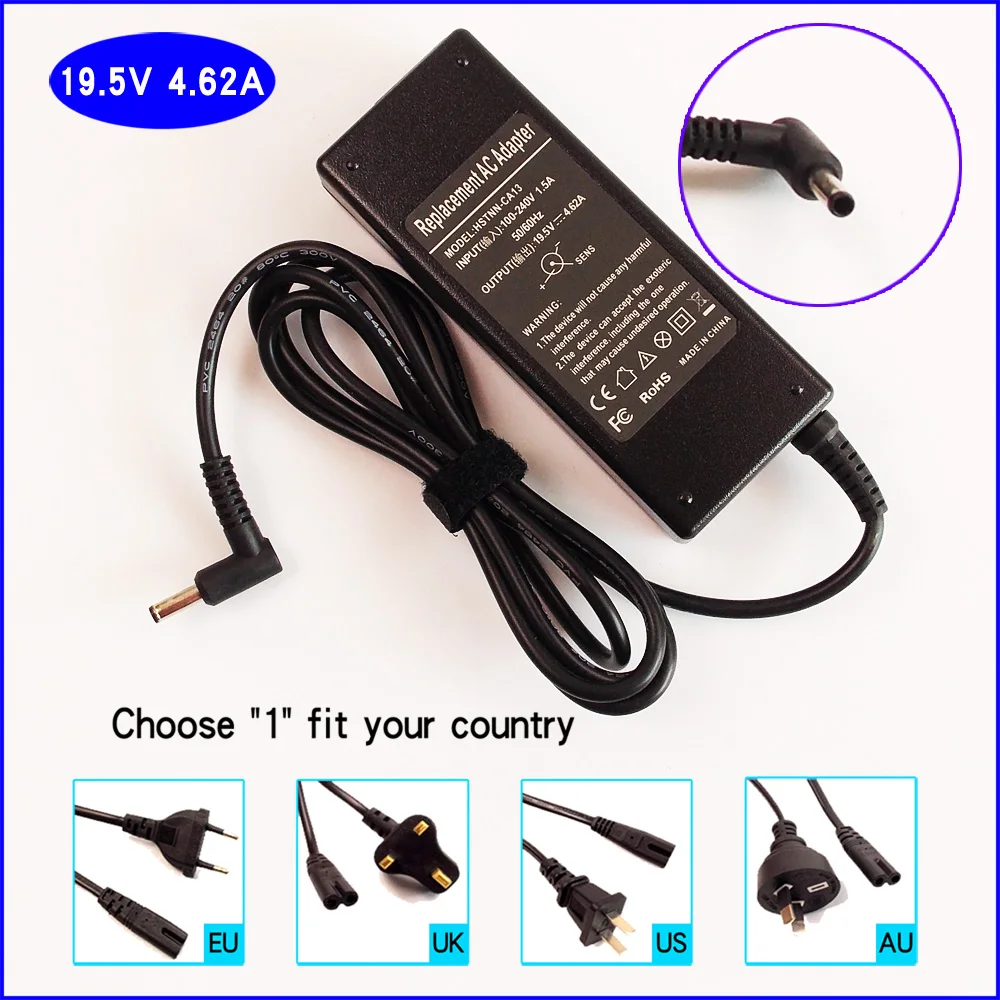 

19.5V 4.62A Laptop/Notebook PC Ac Adapter Battery Charger for HP ProBook 440 242 246 G1 G2020