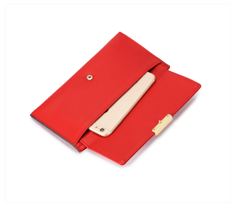 Jamarna Wallet Female PU Leather Long Clutch Women Wallet Female Women Wallets Red Zipper Phone Pocket Coin Purse Wristlet_08