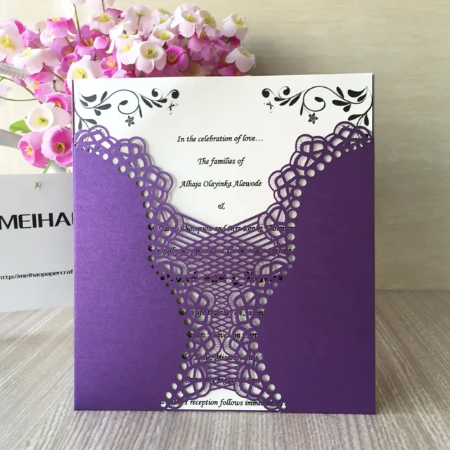 bright blue wedding invitations 100pcs purple bright royal blue 21 colors bright blue wedding invitations 100pcs purple bright royal blue 21 colors