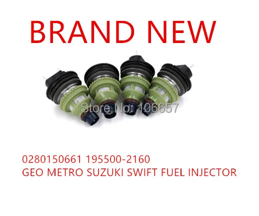 Высококачественный топливный инжектор 0280150661 195500-2160 для CHEVY GEO METRO SUZUKI SWIFT