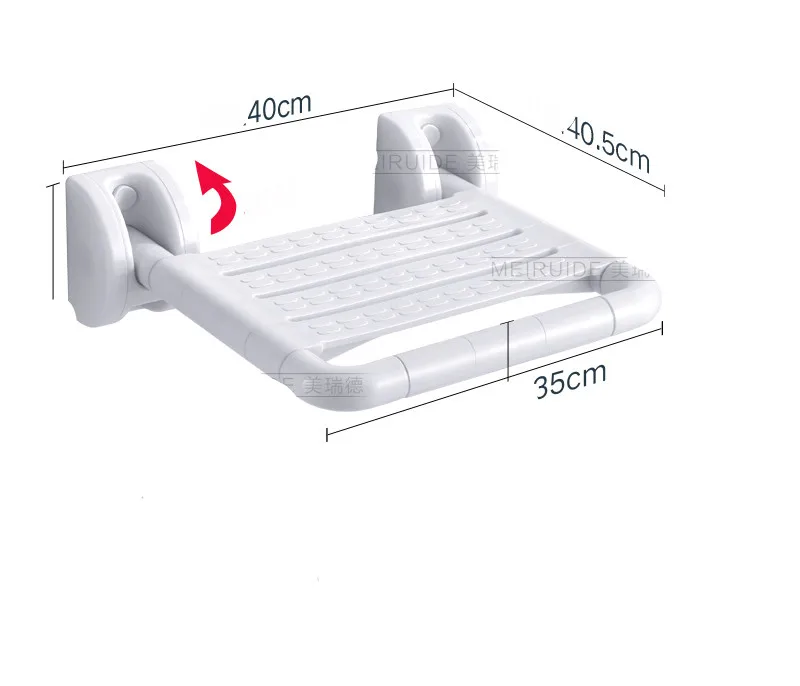 Складной стул для душа ванной комнаты стул для душа сиденье стул ванная комната туалет Нескользящие настенные стул спа-салон табурет изменить обувь - Цвет: D2