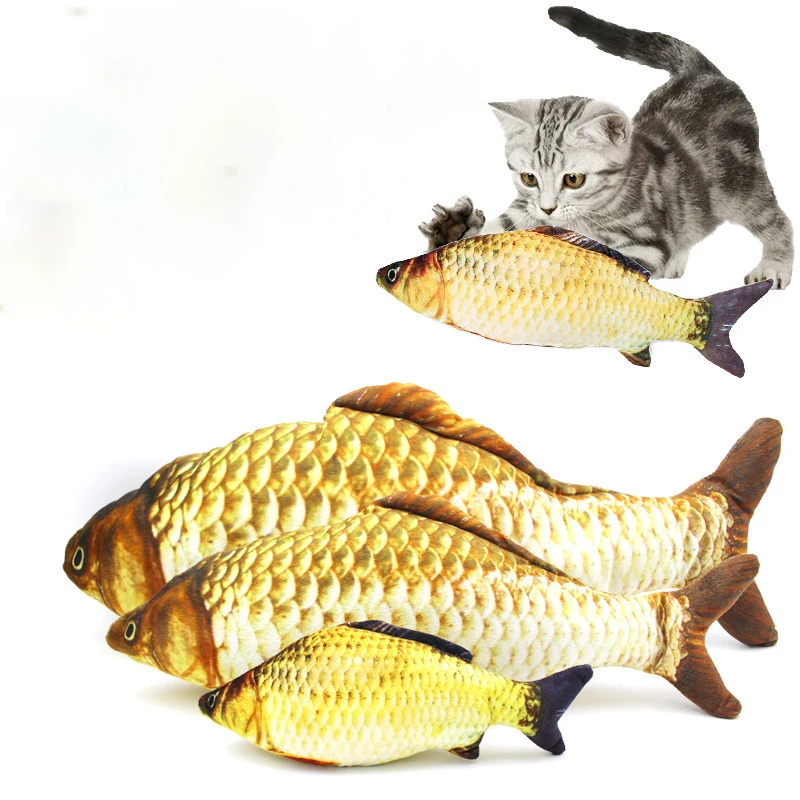 

Stuffed Toys For Cats Catnip Fish Shape Interactive Kedi Soft Toy Cat Toothbrush For Kitten Small Pet Best Selling 2018 Products