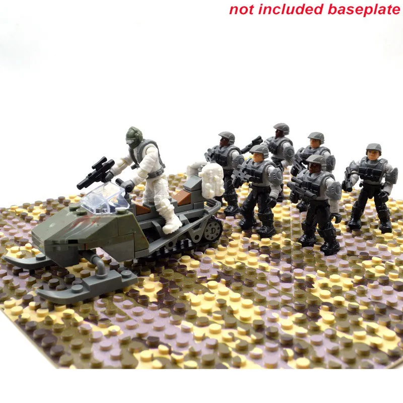 

Set Halo Game Army Duty Call Military Soldiers Series Warriors with Weapons Building Blocks Bricks Toys for Children