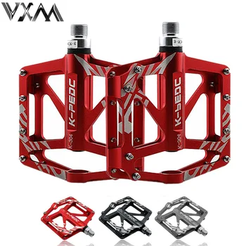 Vxm自転車ペダルアルミ合金マウンテンバイクペダルmtbロードサイクリング密封された 3 ベアリングペダルbmx超軽量自転車部品