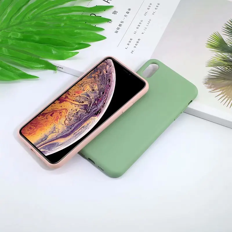 Жидкий Силикагель задний плотный чехол для Xiaomi mi 9 9se redmi 7 note7 Мягкий сенсорный