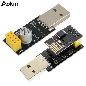 

ESP01 Programmer Adapter UART GPIO0 ESP-01 Adaptaterr ESP8266 CH340G USB to ESP8266 Serial Wireless Wifi Developent Board Module