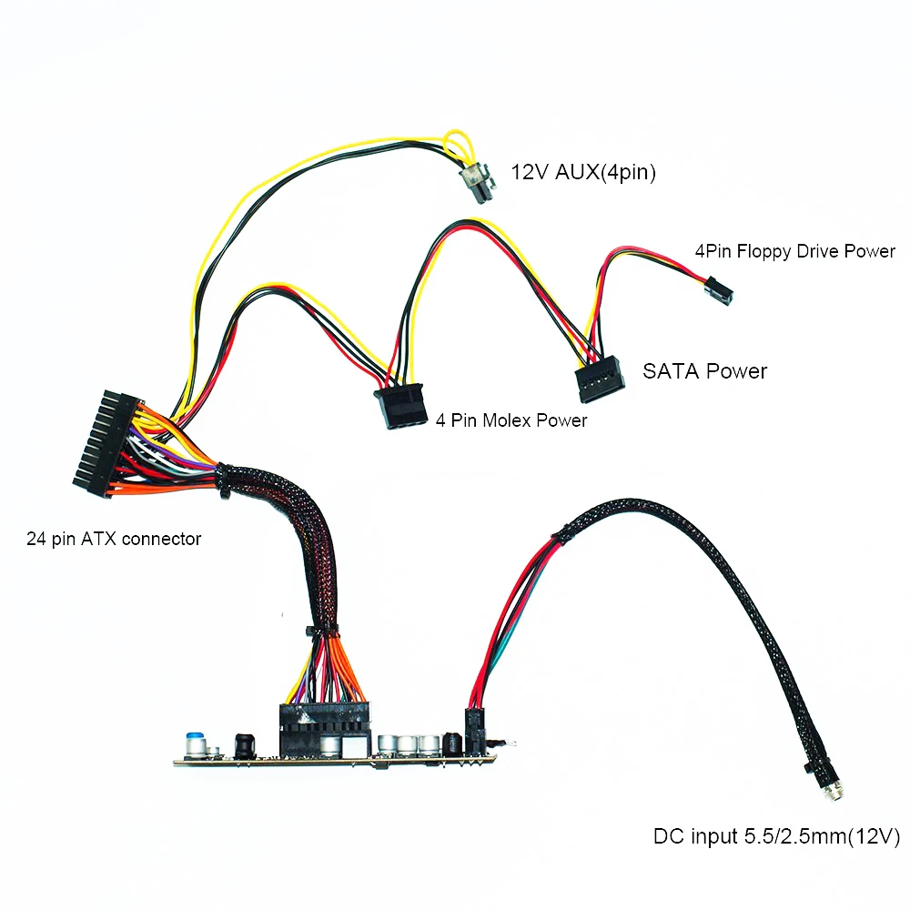 Блок питания постоянного тока ATX 12 В 150 Вт пиковый Pico ATX переключатель Pico DC-DC PSU 24pin MINI ITX DC в ATX PC блок питания для компьютера