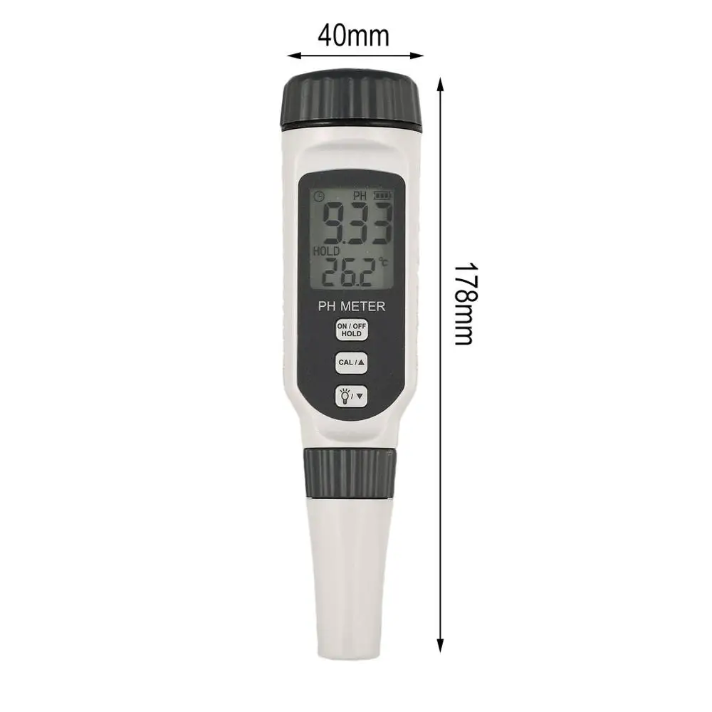 Умный датчик ЖК-цифровой портативный рН-метр тестер качества воды ацидометр аквариум бассейн Качество Воды Монитор Термометр PH818
