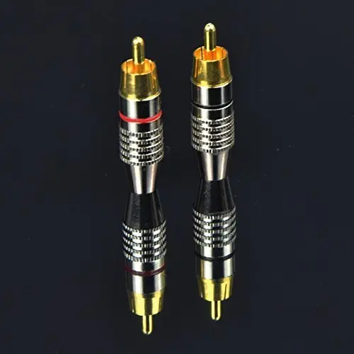 

RCA Plug Solder Gold Audio Video Adapter Cable Connector (20 Pack)