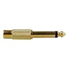 2pcs Gold Plated 6.35mm 1/4