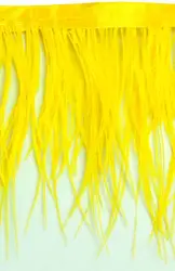 Горячая Распродажа 1 м 8-10 см реального Цветной страусиные перья для ремесла планки юбка/платье/костюм перья кружевной Лентой ratin