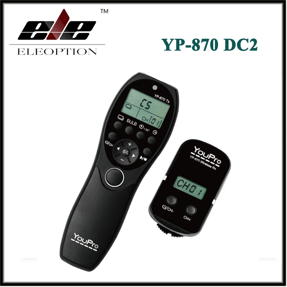 

YouPro YP-870/DC2 Wireless Shutter Timer Remote Control for Nikon DSLR D7100 D7000 D5200 Transmitter + Receiver