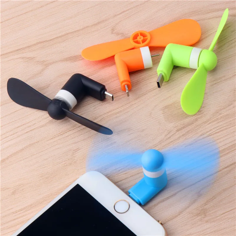 Portable Flexible OTG Mini Micro USB Cooler Cooling Fan For Android Mobile Phone