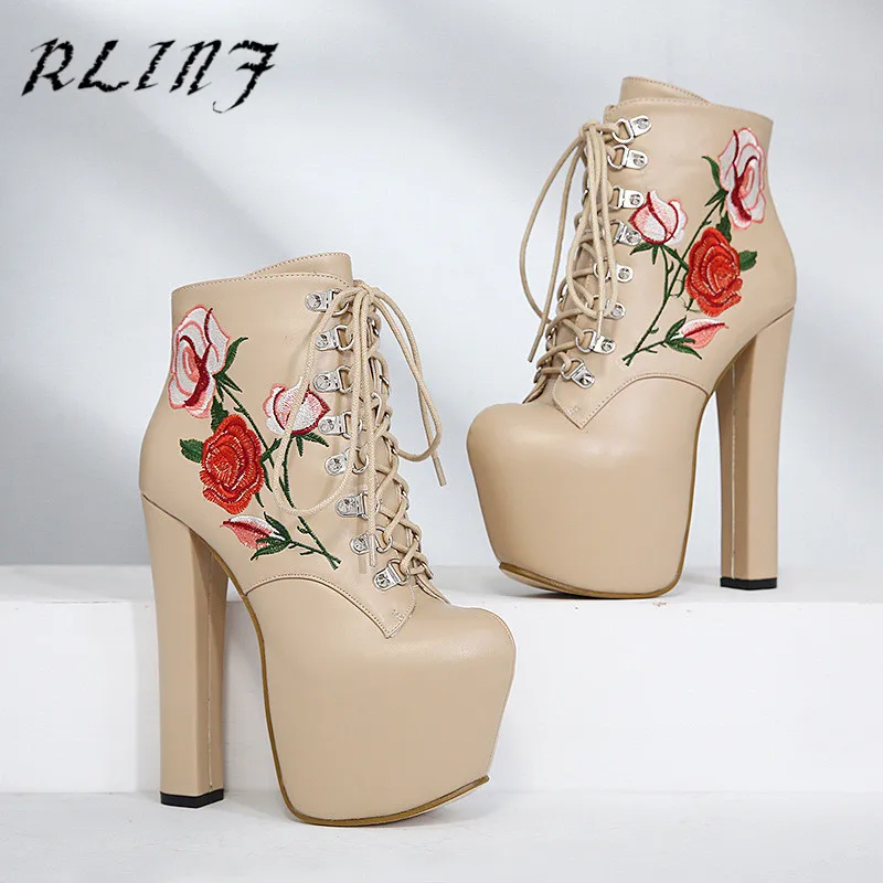 

RLINF Autumn and Winter Fashion Hate High-heeled Short Boots Women's New Sexy Winter Boots Women