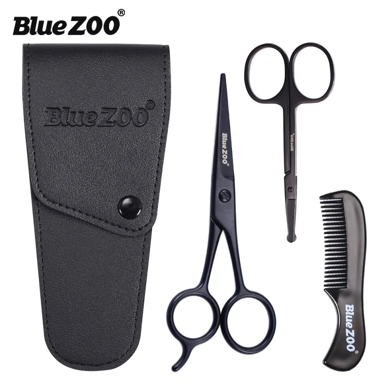 beard comb and scissors set