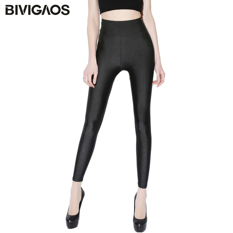 Aliexpress.com : Buy BIVIGAOS New Plus Size High Waist Gloss Leggings ...