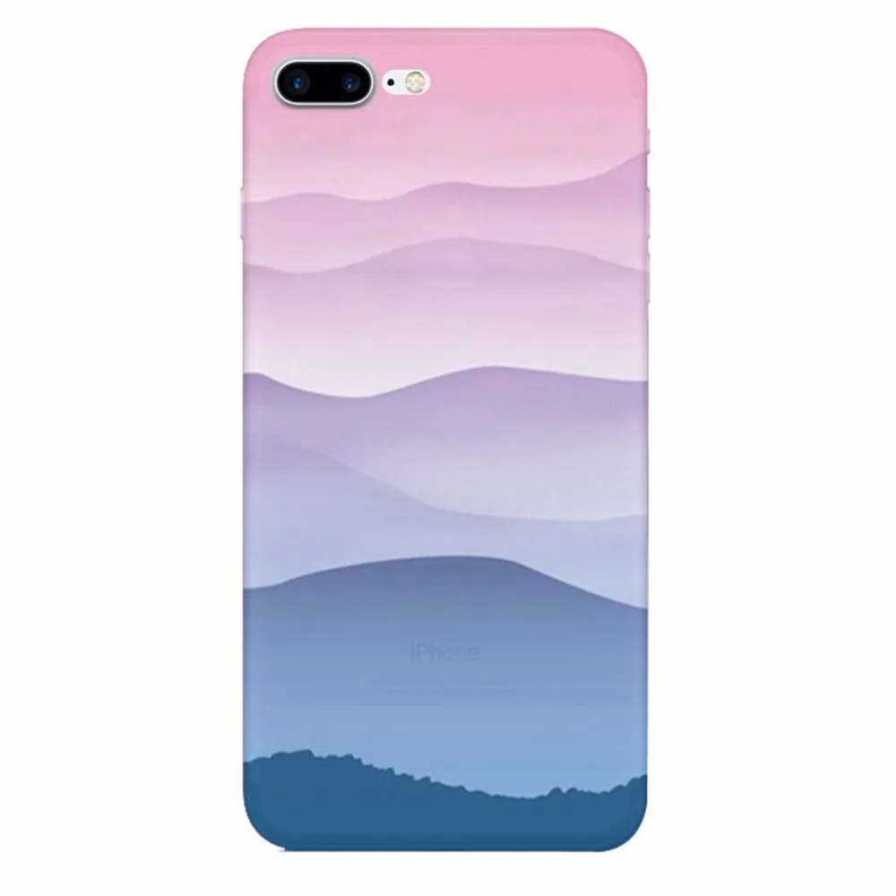 Пейзаж Море облаков золотая рыбка ультра-тонкие Чехлы Для iPhone 6 s 7 плюс Мультфильм