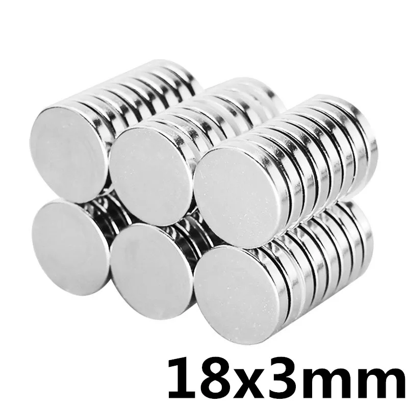 

10pcs 18*3 18mm x 3mm Super Round Cylinder Neodymium Permanent Magnets 18x3 NEW Art Craft Connection 18*3