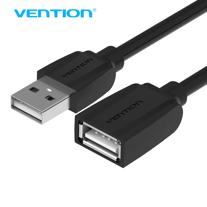 Кабель Vention USB 3,0, Суперскоростной USB кабель-удлинитель 2,0 «Папа-мама», 0,5 м, 1 м, 2 м, 3 м, USB кабель-удлинитель для передачи данных и синхронизации